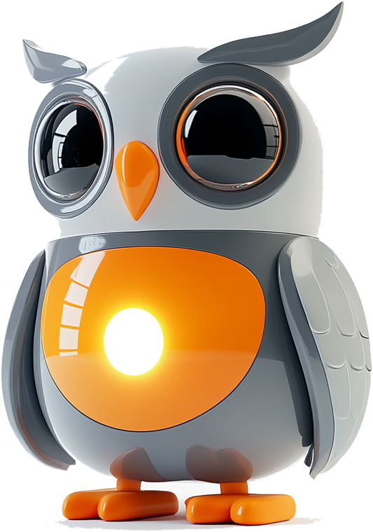 Rowlty's owl mascot